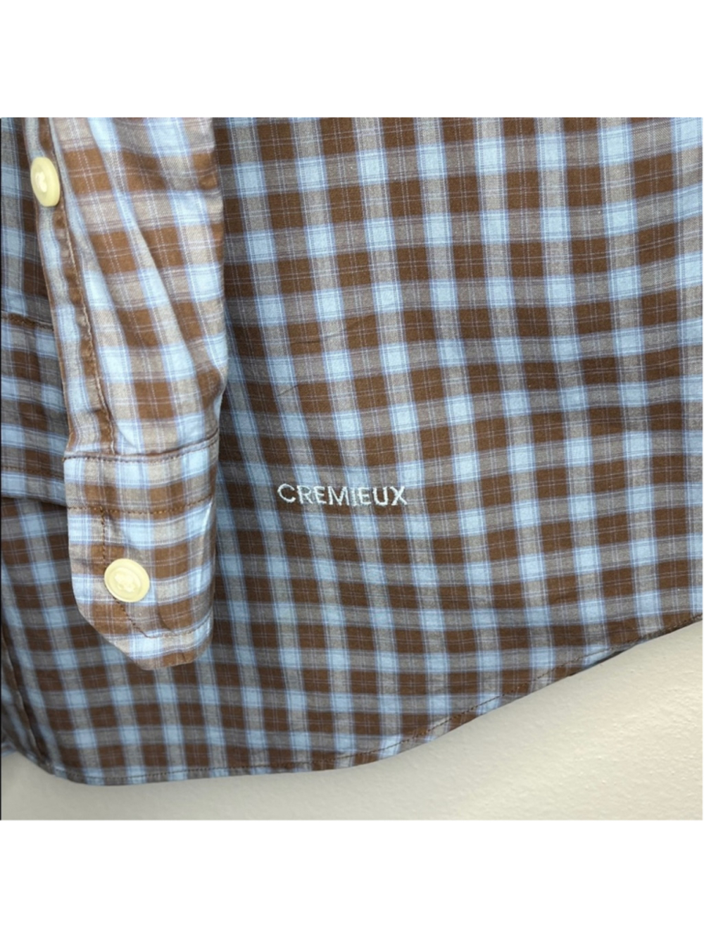Daniel Cremieux Men's Checkered Shirt - Black and Blue - Picture 3 of 5